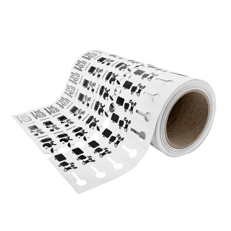 CombiCraft Bagagelabels of bagagetickets 250x25mm op rol in meerdere kleuren - per 500 labels