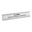 Bureau naambordje Dex 178x34mm zilver - per stuk