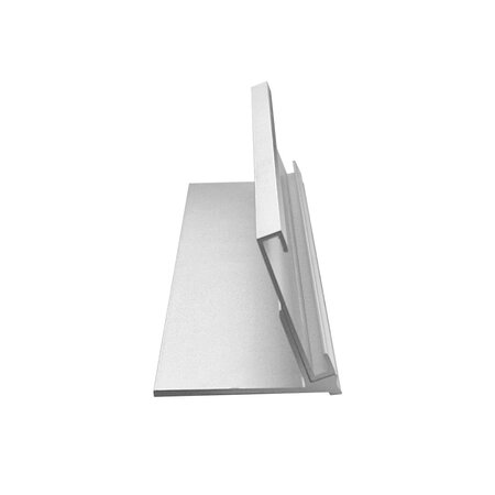 Bureau naambordje Dex 178x34mm zilver - per stuk