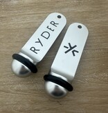 Big Classic aluminium hotel sleutelhanger zilver 105x30mm met gravering