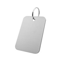 Blanco aluminium sleutellabel 40x60mm