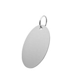 Blanco aluminium sleutellabel 37x67mm - per stuk