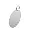Blanco aluminium sleutellabel 37x67mm - per stuk