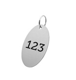 CombiCraft Aluminium sleutellabel 37x67mm met nummer - per stuk