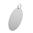 Blanco aluminium sleutellabel 45x85mm - per stuk