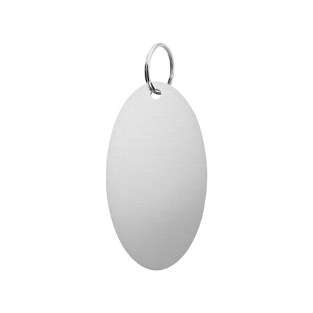 Blanco aluminium sleutellabel 45x85mm - per stuk