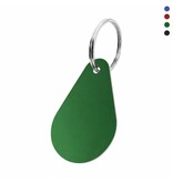 CombiCraft Blanco aluminium sleutellabel 45x29mm druppel - per stuk