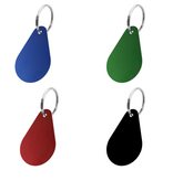 CombiCraft Blanco aluminium sleutellabel 45x29mm druppel - per stuk