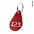 CombiCraft Aluminium sleutellabel 29x45mm met nummer - per stuk