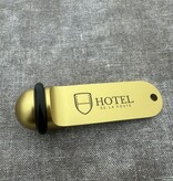 CombiCraft Big Classic aluminium hotel sleutelhanger goud met gravering