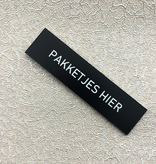 CombiCraft Kunststof naamplaatje 80x20mm zelfklevend