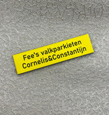 CombiCraft Kunststof naamplaatje 80x20mm zelfklevend