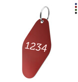 CombiCraft Aluminium sleutellabel 88,5x44mm met nummer eclips - per stuk