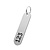 CombiCraft Aluminium sleutellabel 20x78mm met nummer
