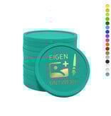 CombiCraft Plastic munten Ø25mm met eigen ontwerp in foliedruk - per 1000 stuks