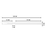 CombiCraft Sleufetiketten op rol 200x13mm beschrijfbaar wit - per 1000 etiketten