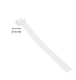 CombiCraft Sleufetiketten op rol 200x13mm beschrijfbaar wit - per 1000 etiketten