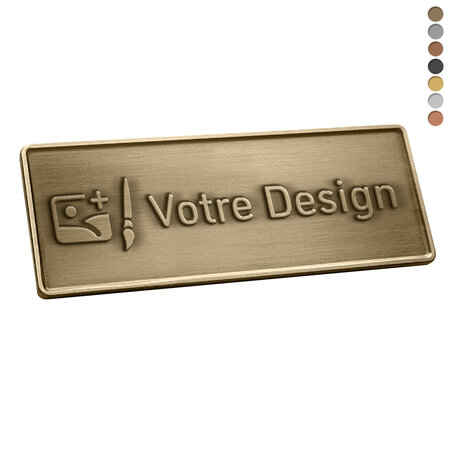 CombiCraft Gegoten logo plaatje 65x25mm met of zonder tape vanaf 100 stuks