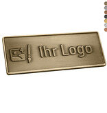 CombiCraft Gegoten logo plaatje 65x25mm met of zonder tape vanaf 100 stuks