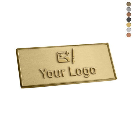 CombiCraft Gegoten logo plaatje 50x20mm met of zonder tape vanaf 100 stuks