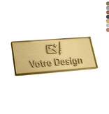 CombiCraft Gegoten logo plaatje 50x20mm met of zonder tape vanaf 100 stuks
