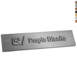 CombiCraft Gegoten logo plaatje 80x19mm met of zonder tape vanaf 100 stuks