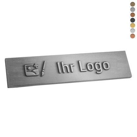 CombiCraft Gegoten logo plaatje 80x19mm met of zonder tape vanaf 100 stuks