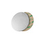 Blanco aluminium nummerplaatje Ø30mm met tape - per stuk