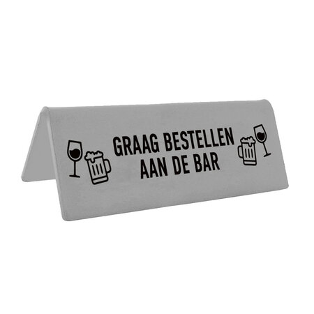 CombiCraft Tafelbordje Graag bestellen aan de bar - per stuk