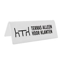 Tafelbordje terras alleen voor klanten