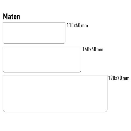CombiCraft Tafelbordje terras alleen voor klanten - per stuk