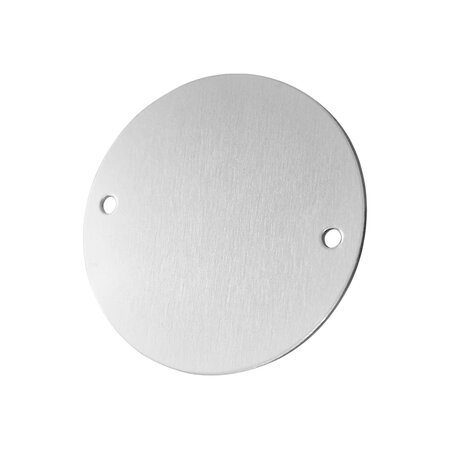 CombiCraft Blanco aluminium nummerplaatje Ø50mm met gaten - per stuk