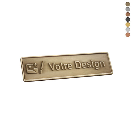 CombiCraft Gegoten logo plaatje 60x15mm met of zonder tape vanaf 100 stuks