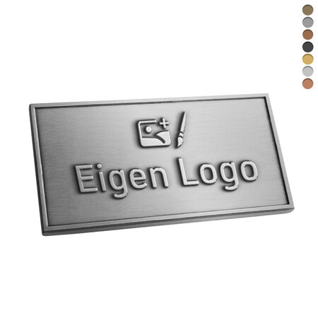 CombiCraft Gegoten logo plaatje 70x40mm met of zonder tape vanaf 100 stuks