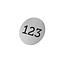 CombiCraft Aluminium nummerplaatje Ø30mm met nummer - per stuk