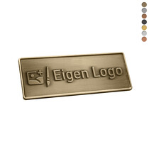 Gegoten logo plaatje 65x25mm