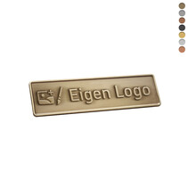 Gegoten logo plaatje 60x15mm