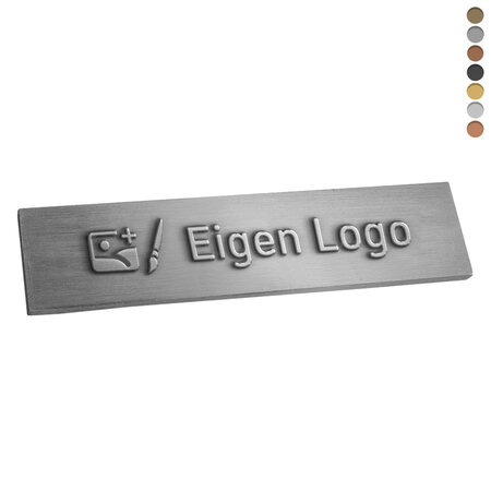 CombiCraft Gegoten logo plaatje 80x19mm met of zonder tape vanaf 100 stuks