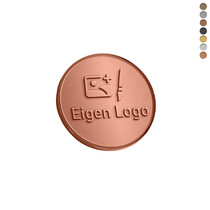Gegoten logo plaatje Ø30mm