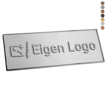 Gegoten logo plaatje 70x25mm
