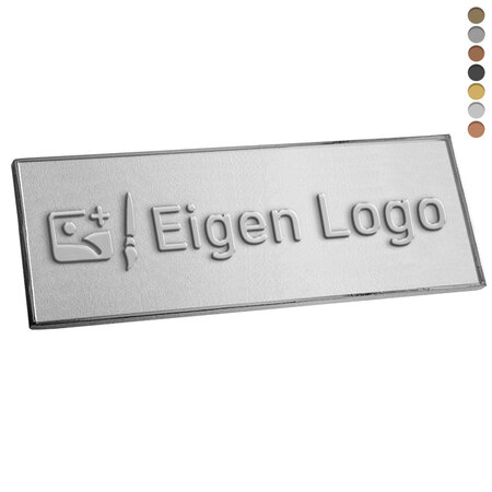 CombiCraft Gegoten logo plaatje 70x25mm met of zonder tape vanaf 100 stuks