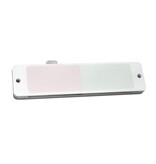 CombiCraft Blanco aluminium schuifbordje groen rood 100x25mm met gaten - per stuk