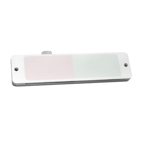 CombiCraft Aluminium schuifbordje Vrij-Bezet 100x25mm met gaten - per stuk