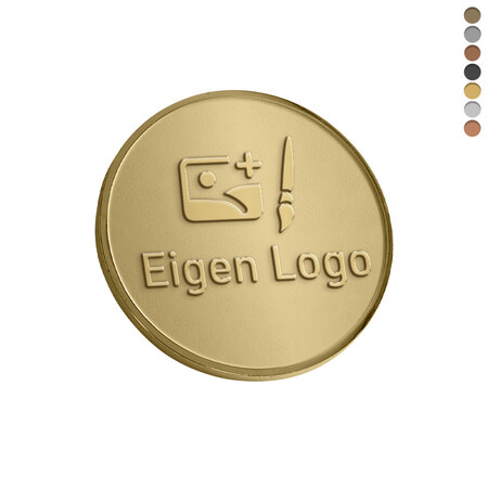 CombiCraft Gegoten logo plaatje Ø40mm met of zonder tape vanaf 100 stuks