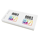 Nummerlootjes met full color logo - per 1000 nummers