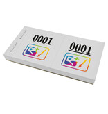 Nummerlootjes met full color logo - per 1000 nummers