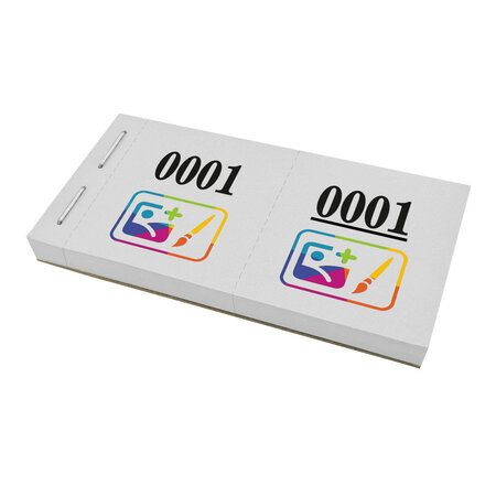 Nummerlootjes met full color logo - per 1000 nummers