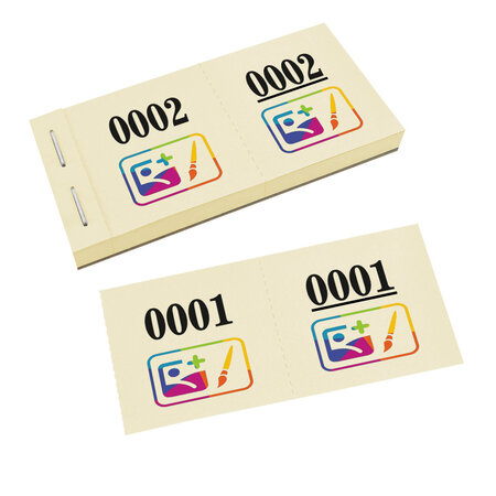 Nummerlootjes met full color logo - per 1000 nummers
