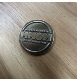 Gegoten logo plaatje Ø25mm met of zonder tape vanaf 100 stuks