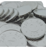 CombiCraft Staal vernikkelde consumptiemunten met getal 2 Ø26mm - per 100 stuks